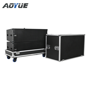 Système de sonorisation pour scène extérieure, enceintes line array à 3 voies avec haut-parleurs à cornes, aimants néodyme, double 12 pouces, modèle WL12. - Product Image 6