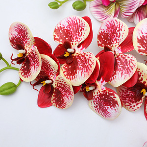 Fleurs artificielles Phalaenopsis 30cm-100cm, haute simulation, PVC souple, décorations de mariage - Product Image 1