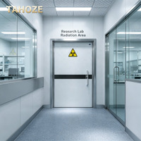 Porte de blindage radiologique équivalent au plomb (1-3 mmPb), antibactérienne et anti-rayons X pour salle de tomodensitométrie hospitalière et salle de radiologie