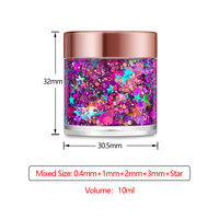 Vente en gros Surligneur personnalisé Gel pailleté pour visage et corps Maquillage liquide Fard à paupières Gel pailleté caméléon