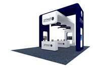 Stand de Salon Professionnel Modulaire Préfabriqué en Aluminium et Tissu, Dimensions Personnalisées, Couleurs Personnalisées, Installation Facile et Rapide