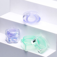 15g 30g Épais Vide Formes Spéciales Mignon Couleur Impression Décoratif Cosmétique PP Poudre Pot de Crème de Marque Privée