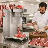 Machine à découper la viande, trancheuse à viande 750 kW avec système de contrôle du poids pour usine de plats préparés et de préparation de repas