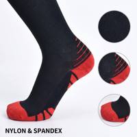 Chaussettes de compression graduée 20-30 mmHg personnalisées en gros, anti-fatigue, tricotées en 3D, soutien musculaire, équipement de performance et d'entraînement athlétique