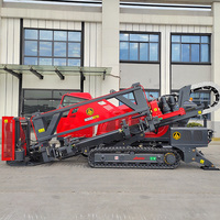 Machine de forage directionnel horizontal Goodeng GS250-LS, équipement de forage rotatif avec pompe à boue, moteur 113 kW, diamètre de forage 800 mm