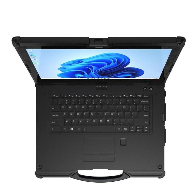 High-Performance Ai Rugged Laptop with 14 Cores Fingerprint Scanner Windows 11 System English Keyboard-Intel Processor
