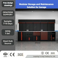 Gabinete de Herramientas Modular de Acero Resistente, Personalizable, OEM, Moderno, Combinado, con 12 Cajones, Cerradura con Llave, Capacidad de Carga de 1000 kg