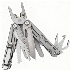 Chính xác CNC gấp Công Cụ Kìm bạc đánh bóng đôi cắt cho ngoài trời đa chức năng di động khẩn cấp EDC - Product Image 1