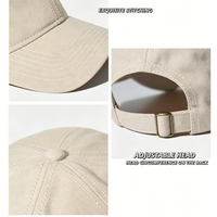 Gorra de Béisbol de Algodón, Diseño Clásico, Estructura Ajustable, para Primavera, Otoño, Actividades al Aire Libre, Uso Diario y Casual en Todas las Estaciones