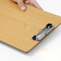 Porte-documents de bureau en bois TaiLai, artisanat en bois, panneau dur, profil bas, clip standard, format A4 A5, fournitures scolaires, respectueux de l'environnement