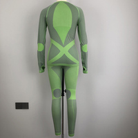 Ensemble de sous-vêtements thermiques pour femme, soutien musculaire hivernal, compression graduée, extensible dans quatre directions, antibactérien, sans couture