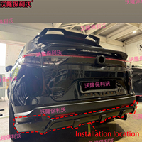 Kit de carrosserie pour pare-chocs arrière de voiture, kit d'entourage de spoiler arrière pour Honda HRV Vezel XRV 2023-2026, kit de carrosserie de mise à niveau avec diffuseur arrière