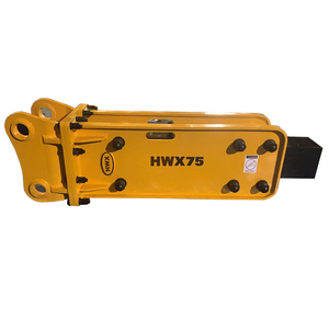 Burin de brise-roche hydraulique HWX Dia. Marteau hydraulique de type supérieur de 75 mm pour excavatrice de 6 à 8 tonnes - Product Image 2