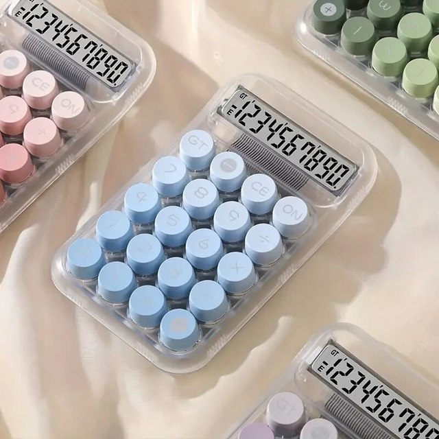 Fashion 10 Digits Mini Cute Electronic Calculator Advanced Gradient Colors Calculator Office Fancy Stationery Items