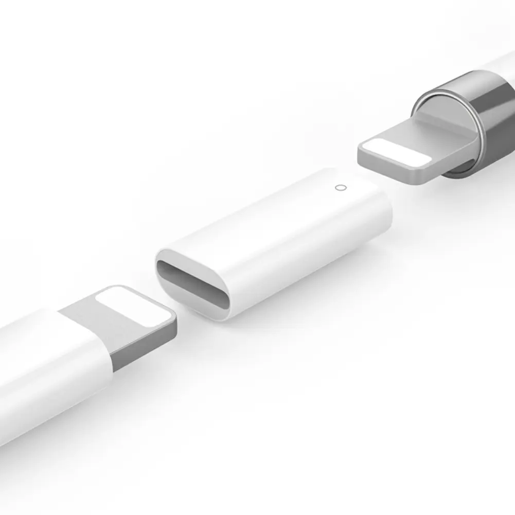 Stylus Pencil Converter Adapter untuk Apple Pencil Casing Pengisi Daya Nirkabel Wadah Aksesoris Konektor Mini