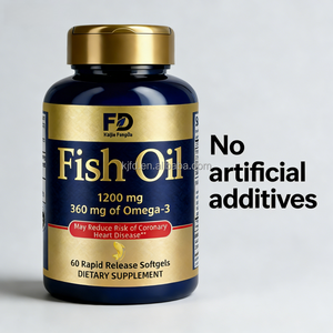 1200mg Minyak Ikan Laut Dalam Softgel Pelepasan Cepat, 360mg Omega-3, Mungkin Mengurangi Risiko Penyakit Jantung Koroner, untuk Dewasa - Product Image 3