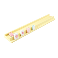 Support et pousseur de mahjong en bois de 19 pouces, peints sur mesure, lot de 4 supports de tuiles de mahjong en bois