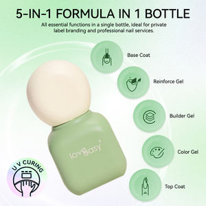 Juego de Esmalte de <span class=keywords><strong>Uñas</strong></span> en Gel 3 en 1 de 6 Colores, Base+Color+Capa Superior, Serie Navidad y Año Nuevo Rojo Natural, Venta al por Mayor OEM ODM - Product Image 5