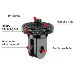 Adaptador de Tornillo de Aleación de Aluminio STARTRC PHOTO de 1/4 para Cámara de Acción, Soporte de Flash con Zapata, Soporte de Trípode Compatible con <span class=keywords><strong>Hero</strong></span> - Product Image 1