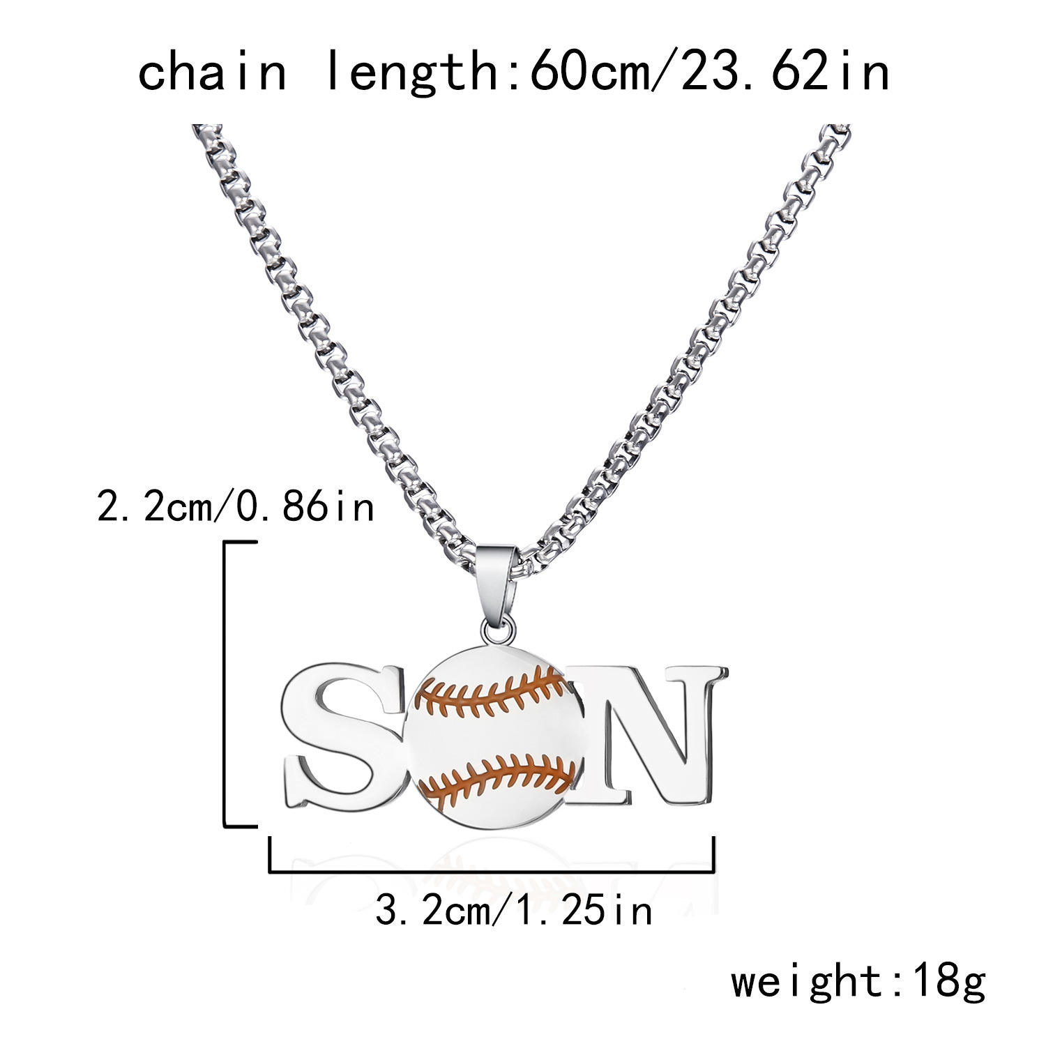 SON tennis necklace