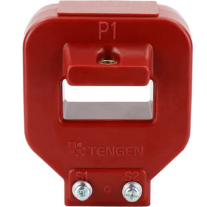 หม้อแปลงกระแสไฟฟ้าเทนเก้นแบบเรซิ่นหล่อทองแดง พร้อมบัสบาร์สำหรับติดตั้ง มิเตอร์ไฟฟ้ากระแสสลับสามเฟส P1 S1 S2 - Product Image 1