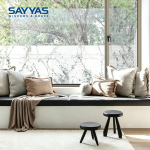 Fenêtre à cadre moderne avec rupture de pont thermique et verre fixe pour villa de luxe, couleur RAL personnalisée, fabrication de précision, fenêtres Sayyas GR75OWS - Product Image 1