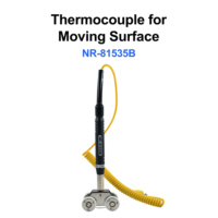 Portable Handheld Thermocouple with Wheel High Accuracy Fast Response Thermocouple for Moving Surface Various Specifications