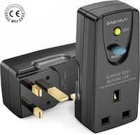 Prise PRCD NANDAO 13A 250V avec prise CE pour disjoncteur différentiel standard britannique pour usage industriel et résidentiel