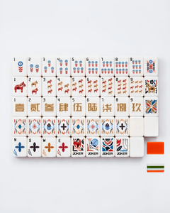 Juego de Fichas de Mahjong Americanas de Acrílico de Lujo, Ecológicas, Plegables, Duraderas y Portátiles, <span class=keywords><strong>para</strong></span> 4 Jugadores, Juego de Interior, Regalo <span class=keywords><strong>para</strong></span> <span class=keywords><strong>Amigos</strong></span>, Mamá - Product Image 1