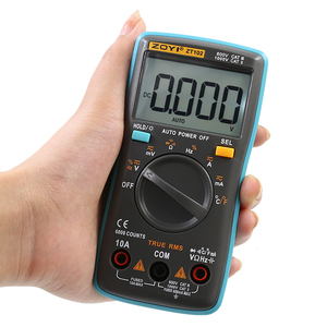 Multimètre numérique de poche format paume ZT102 True RMS à 6000 comptes avec arrêt automatique et détection automatique de la plage - Product Image 2
