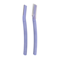 Tondeuse à sourcils avec manche en bambou, rasoir pour poils du visage, outils de beauté et de maquillage pour femmes avec couvercle de protection