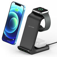 Vente chaude 3-en-1 support de téléphone multifonction universel nouveaux produits avec puissance de sortie 10W pour écouteurs charge sans fil rapide