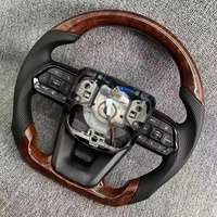 Volant intérieur de voiture pour Toyota Hilux Tundra LAND CRUISER LC200 Prado FJ Volant noir brillant 2001-2024