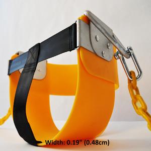 Современный дизайн, пластиковые качели с половинным ведром для детей, для парка, школы и виллы, уличная мебель с цепями для младенцев - Product Image 4