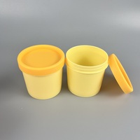 Pots de crème pour le visage en plastique écologiques de 100 g, flacon de crème cosmétique, conteneur / pots d'emballage de crème pour lotion personnelle écologiques