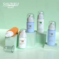 Bouteille pompe de lotion ovale en plastique personnalisée de luxe 50 80ml Crème pour les mains Crème solaire Vaporisateur de crème solaire Eau hydratante Shampooing