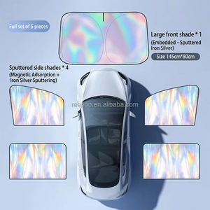 2026 New Foldable Car Sunshade UV Heat Insulation Universal Auto Front Side <b>Window</b> Car Sunshade Custom Logo Wholesale - Product Image 1