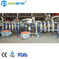 Usine de recyclage automatique Polyretec à haute efficacité 2000 kg/h pour l'élimination des étiquettes, compatible PP/PE/ABS/PS/HIPS/PA/PC/PVC, avec utilisation facile