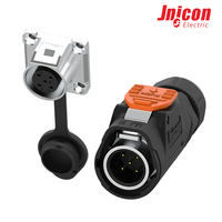 Connecteur circulaire MJ24 à 5 broches, 50A 300V, prise métallique à verrouillage rapide pour système de stockage d'énergie de batterie