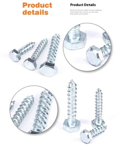 Vis hexagonales galvanisées et vis autotaraudeuses pour le bois, directement du fabricant pour les charpentiers - Product Image 3