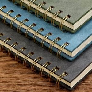 Wholesale PU Leather Mini A5 Legal <b>Pad</b> Business Spiral Notepad with 100 Sheets Customized Journal Stationery - Product Image 2