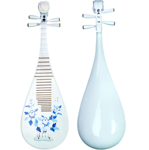 <span class=keywords><strong>Instrument</strong></span> de <span class=keywords><strong>Pipa</strong></span> en Porcelaine Peinte Bleu et Blanc Adulte Blanc <span class=keywords><strong>Pipa</strong></span> Danse Performance Débutant Pratique <span class=keywords><strong>Pipa</strong></span> <span class=keywords><strong>Instrument</strong></span> - Product Image 2