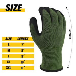 अनुकूलन योग्य ए 9 कट प्रतिरोधी थर्मल शीतकालीन दस्ताने 10 गेज ब्रश आंतरिक लाइनर लेटेक्स पाम सुरक्षा दस्ताने - Product Image 6