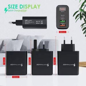 2PD 2USB Digital Display 5V3.1A Electric Mobile Phone Charger New Multi-Port Adapter Fast Charging Head - Product Image 2