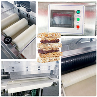 Ligne de production de barres de muesli à grains entièrement automatique HNOC Ligne de production de barres protéinées Machine de coupe de barres de millet soufflé
