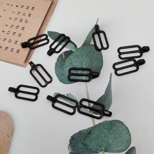 Glissières et anneaux en alliage revêtu avec anneau métallique et crochet coulissant en acier et laiton pour maillots de bain, chaussures, décorations, lavables - Product Image 1