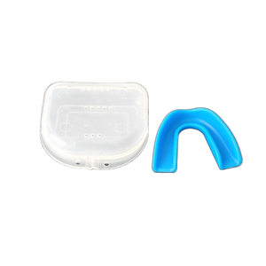 Protector <span class=keywords><strong>Bucal</strong></span> Deportivo de Goma Negra Ligero con Etiqueta Privada Personalizada para Pedidos al por Mayor, con Protector de Mandíbula y Caja de Almacenamiento de Plástico - Product Image 2