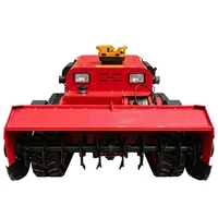 Tondeuse à gazon automotrice sur chenilles télécommandée, robuste, de qualité industrielle, à essence, avec coupe réglable, modèle 2026