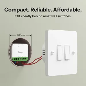 Interruptor Inteligente WiFi SONOFF MINI DUO de 2 Canales, MINI-2GS, Control de Carga Dual, Modo de Relé Desmontable, Compatible con Alexa y Google Home - Product Image 6