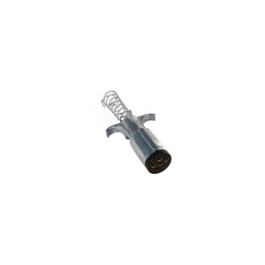 Connecteur de remorque à 6 voies, prise de remorque avec support de câble en métal, Type Us, USA, femelle - Product Image 3